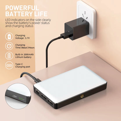 Smartphone Selfie Light Selfie Video Conference Light Portable LED Light Compatible for Cell Phone Ipad Laptop Camera