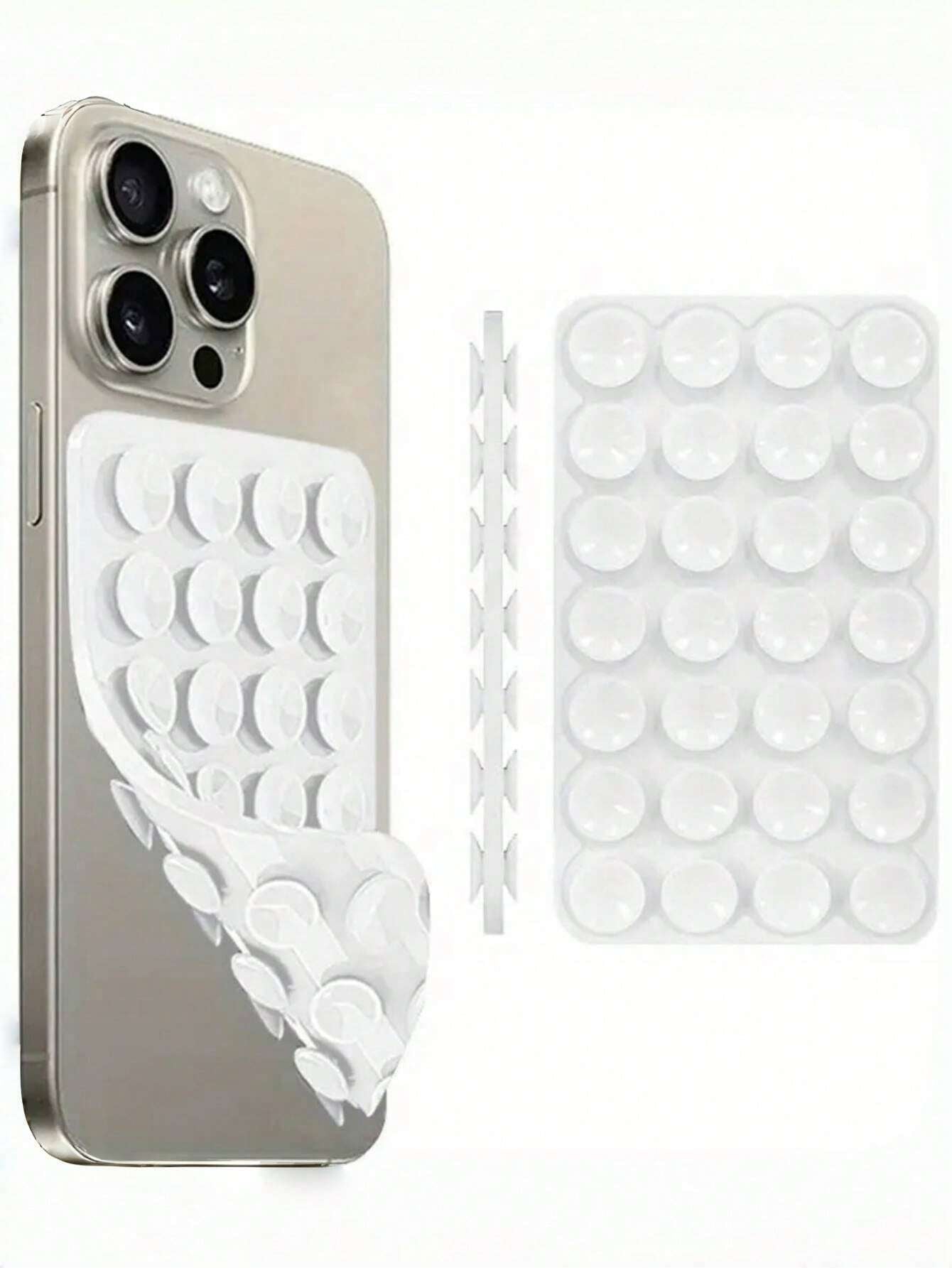 1Pc Silicone Phone Sticky Grip Handle, Suction Phone Case Stand, Hands-Free Sticky Phone Handle for Selfie and Video, Mobile Finger Grip Stand