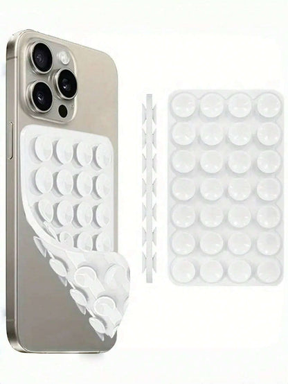 1Pc Silicone Phone Sticky Grip Handle, Suction Phone Case Stand, Hands-Free Sticky Phone Handle for Selfie and Video, Mobile Finger Grip Stand